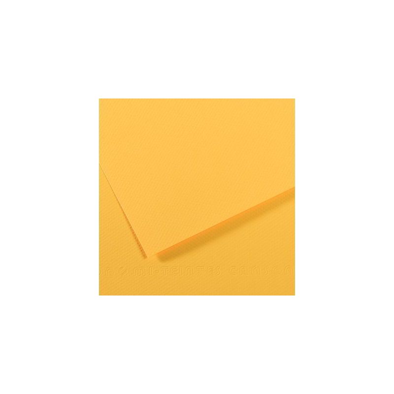 Achetez Paquet de 10 feuilles mi-teinte format 50x65 coloris bouton d'or C31032S103 CANSON pas cher ..