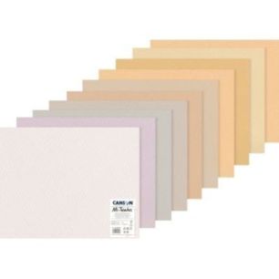 Paquet de 10 feuilles mi-teintes 50x65 cm teintes pastels C31032S137 CANSON