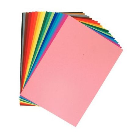 Achetez Paquet de 24 feuilles papier dessin couleur format 50 x 65 cm 160 g couleurs pastels assorti..