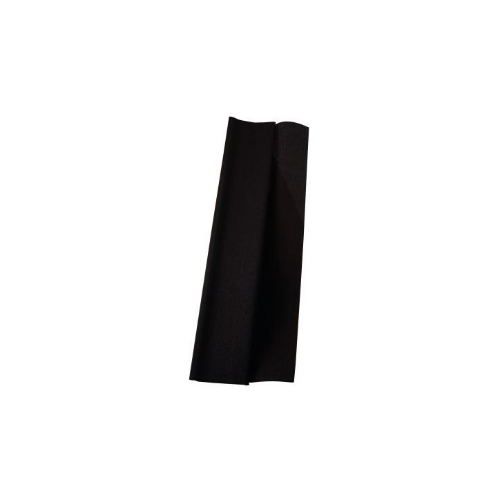 Paquet de 10 feuilles crépon supérieur 250x50 noir 15903