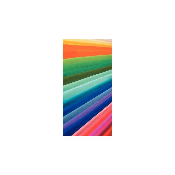 Paquet de 10 feuilles crépon ordinaire 200 x 50 cm couleurs assorties 15901
