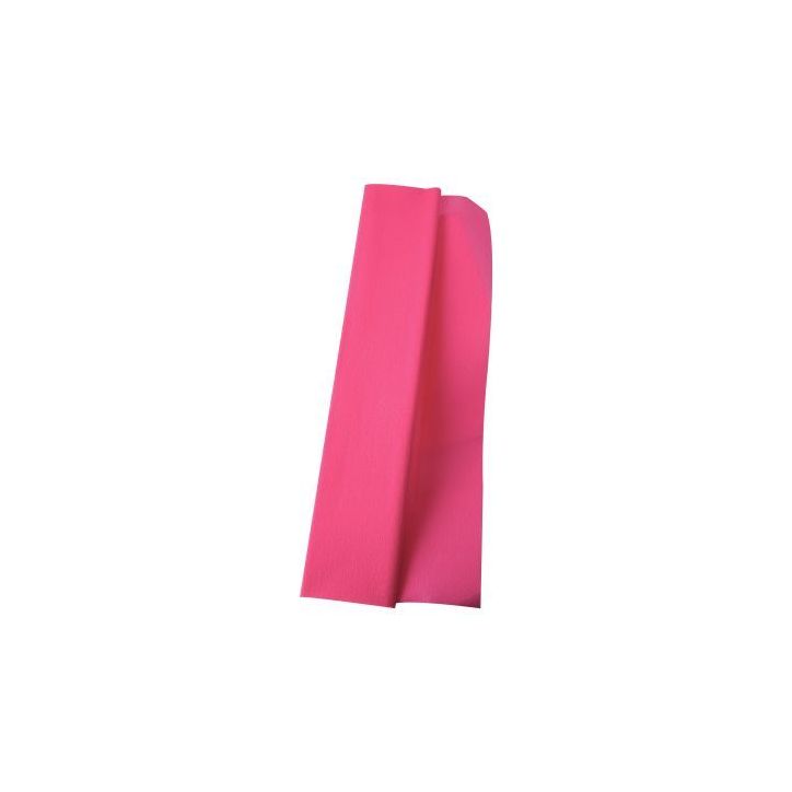 Paquet de 10 feuilles crépon supérieur 250x50  cyclamen 15918
