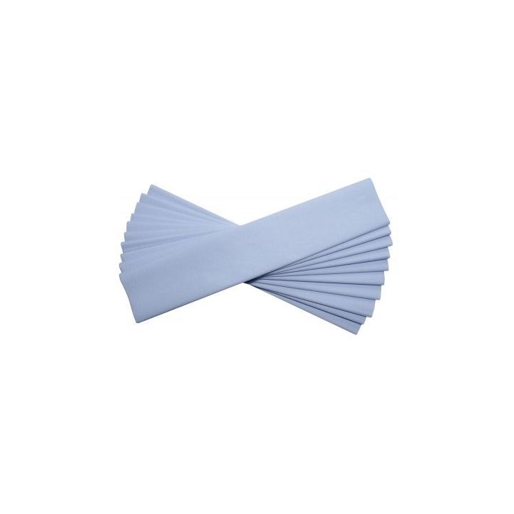 Paquet de 10 feuilles crépon ordinaire 200x50 cm  bleu clair 2132