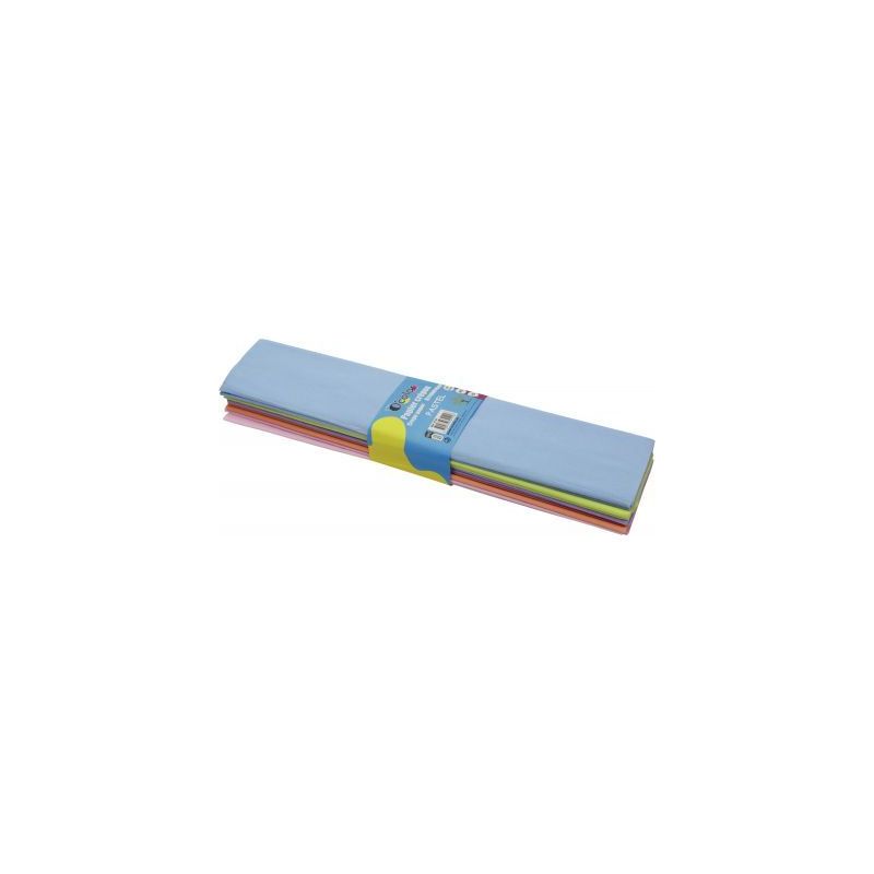 Achetez Paquet de 10 feuilles crépon ordinaires 200x50cm coloris pastels assortis 2121 pas cher sur.. Achetez Paquet de 10 feuilles crépon ordinaires 200x50cm coloris pastels assortis 2121 pas cher sur..