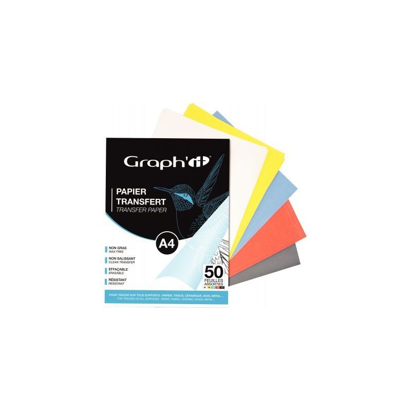 Achetez Pochette de 50 feuilles de papier décalquant A4 assortis GI00253 pas cher sur Ma Rentrée S.. Achetez Pochette de 50 feuilles de papier décalquant A4 assortis GI00253 pas cher sur Ma Rentrée S..