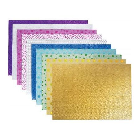 Achetez Pochette de 10 feuilles pailletées holographiques adhesives A4 4797 pas cher sur Ma Rentré..