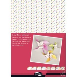 Achetez Paquet de 40 feuilles carton décoration assorties 25 x 35 cm 354597C pas cher sur Ma Rentr ..