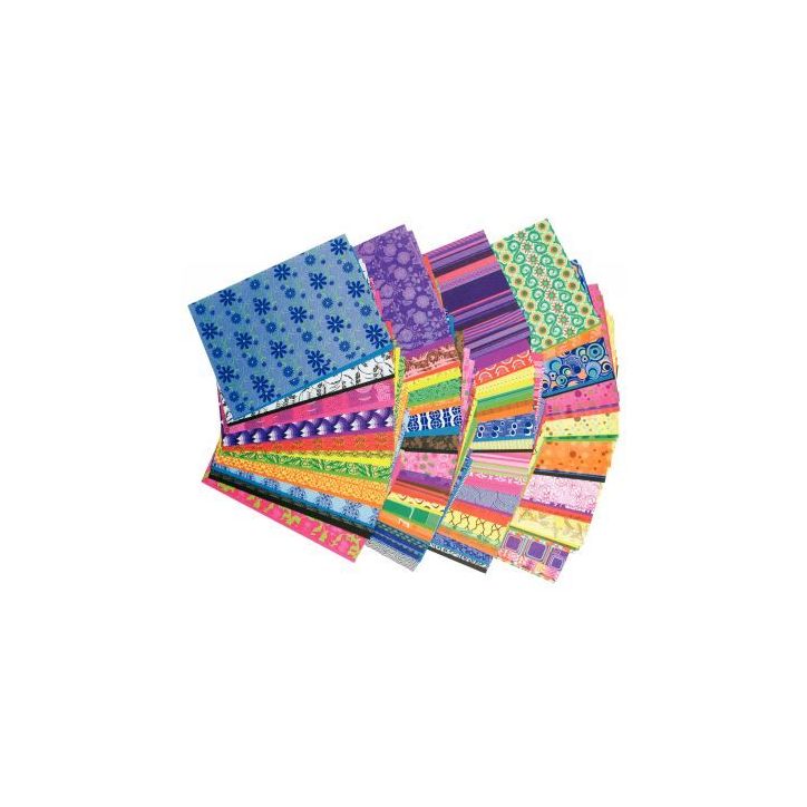 Paquet de 192 feuilles en papier motifs fantaisie assortis 74 grammes 1131831