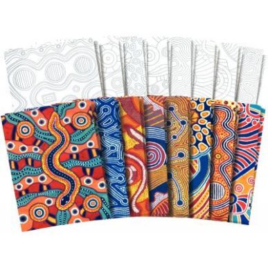 Achetez Paquet de 32 feuilles papier motifs aborigènes assortis 1130005 pas cher sur Ma Rentrée Sc..
