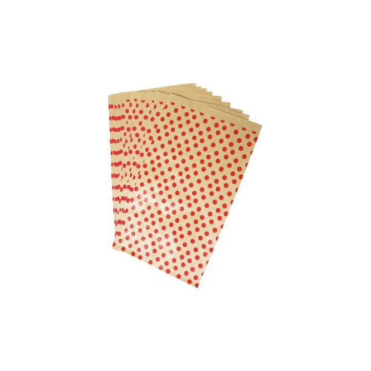 Sachet de 50 pochettes kraft 21 x 37+7 cm pois 394108C CLAIREFONTAINE