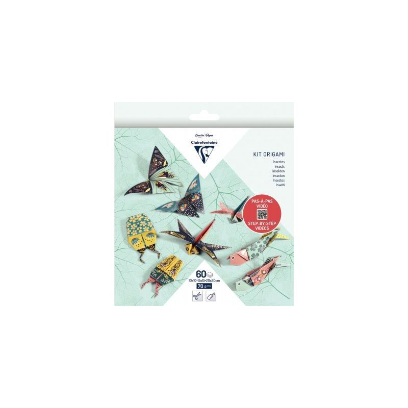 Achetez Pochette 60 feuilles origami 3 formats insectes 95366C pas cher sur Ma Rentrée Scolaire