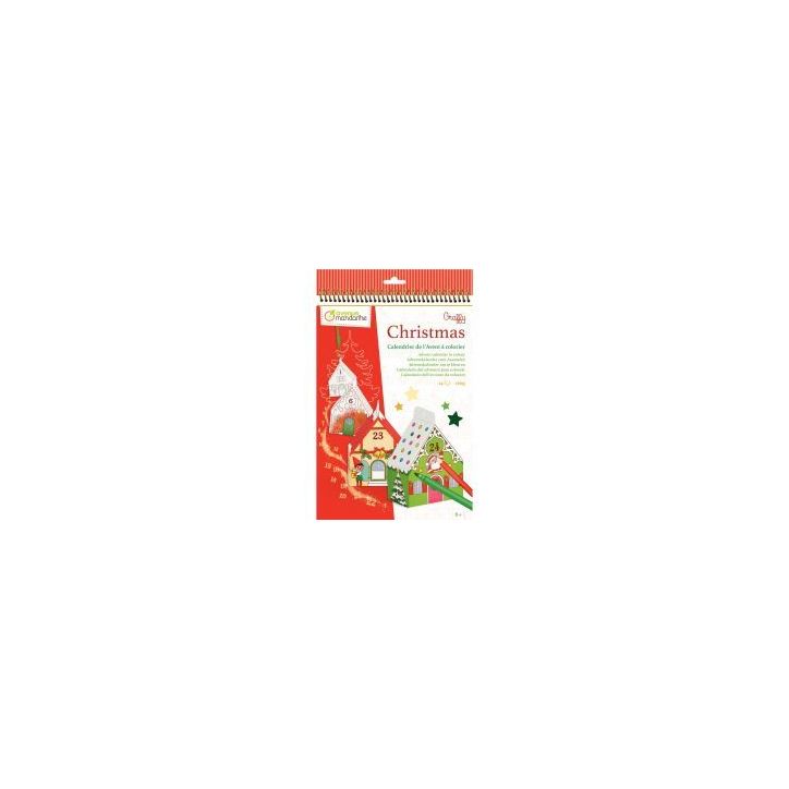 Carnet calendrier de l'avent a colorier GY123C