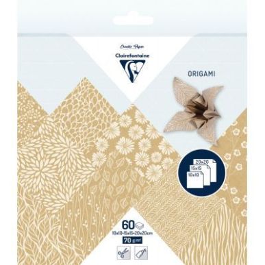 Achetez Pochette 60 feuillles origami 3 formats kraft floral 95355C pas cher sur Ma Rentrée Scolair..
