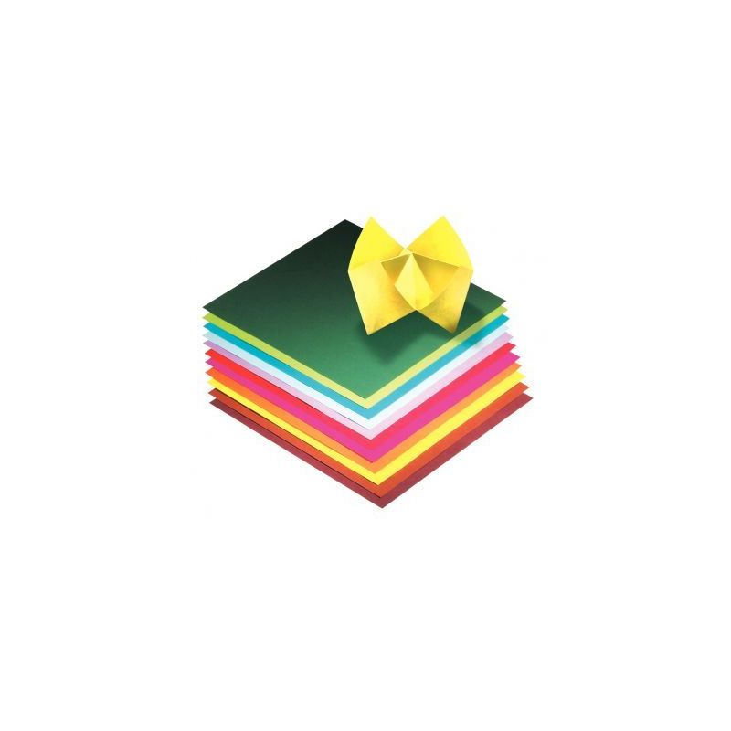 Achetez Pochette de 100 feuilles de papier pour pliage origami format 20 x 20 cm couleurs assorties .. Achetez Pochette de 100 feuilles de papier pour pliage origami format 20 x 20 cm couleurs assorties ..