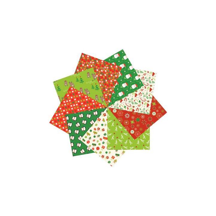 Pochette de 60 feuilles Origami Noël 20 x 20 cm OR506 C CLAIREFONTAINE