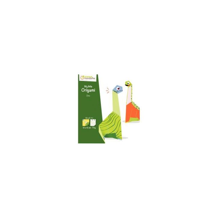 Pochette de 20 feuilles origami little dinosaure OR517C