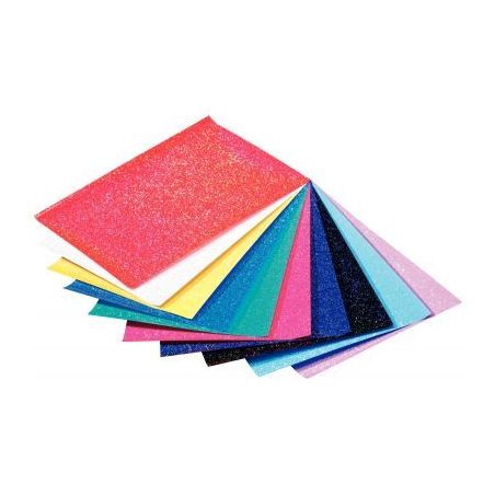Achetez Pochette de 10 feuilles de papier pailleté 23x33 cm, 70g  10  assortis 830409 pas cher sur ..