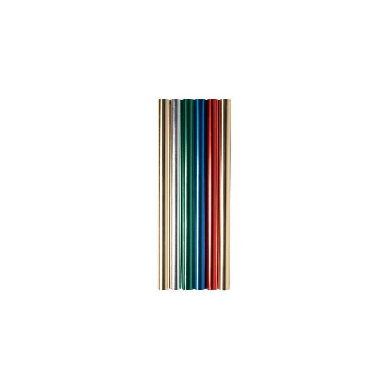 Achetez Boite de 6 rouleaux de feuilles aluminium double face 90 g/m², 5mx0,50 couleurs assorties R.. Achetez Boite de 6 rouleaux de feuilles aluminium double face 90 g/m², 5mx0,50 couleurs assorties R..