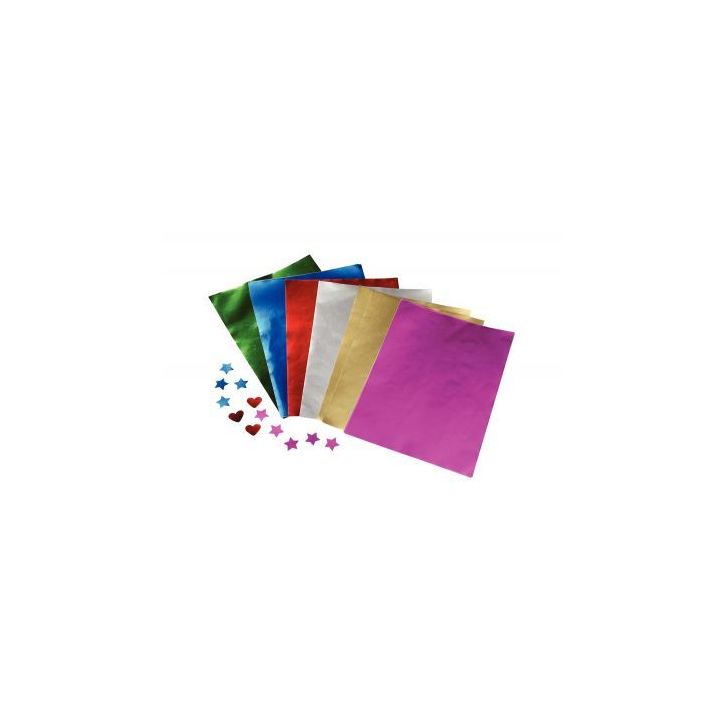 Paquet de 100 feuilles métallisées A4 1 face POC100FMETASS_01/27132