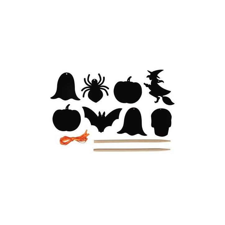 Sachet de 32 formes Halloween à gratter MAJ2912