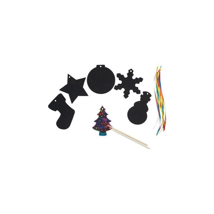 Sachet de 60 formes Noël à gratter 2299