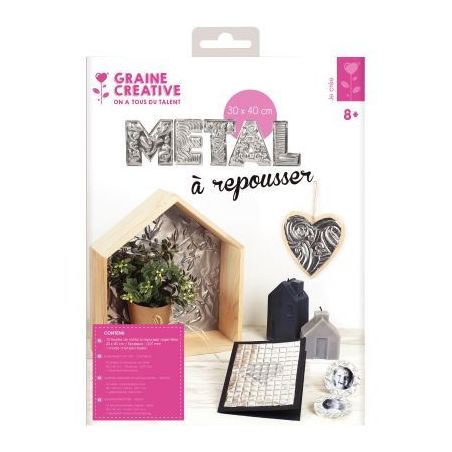 Achetez Pochette 10 feuilles métal repousser aluminium 40x30cm 700471 pas cher sur Ma Rentrée Scol..