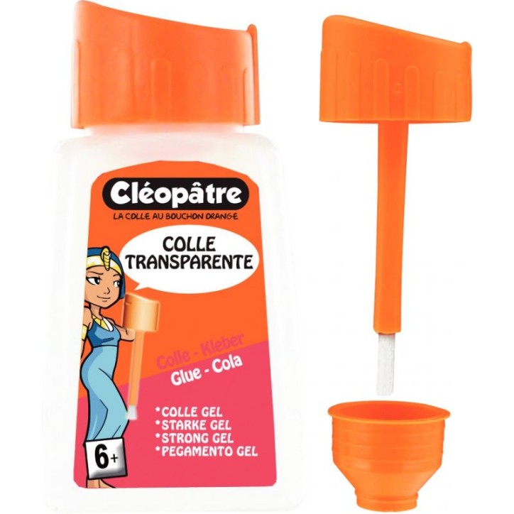 Flacon de 80 g de colle forte en gel transparente AD110P