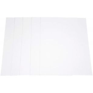 Achetez Paquet de 5 feuilles de carton épais, 2 côtés blancs, format 50 x 65 cm, 1005 g épaisseu..