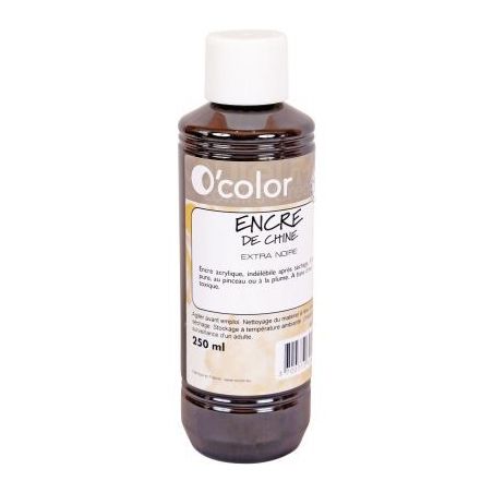 Achetez Flacon de 250 ml d'encre de chine noire ECH250PETNOI_00/28551 O'COLOR pas cher sur Ma Rentr ..
