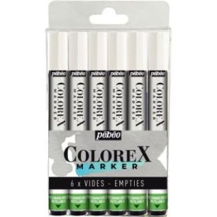Achetez Pochette de 6 Colorex markers vides rechargeables 417440 COLOREX PEBEO pas cher sur Ma Rentr..