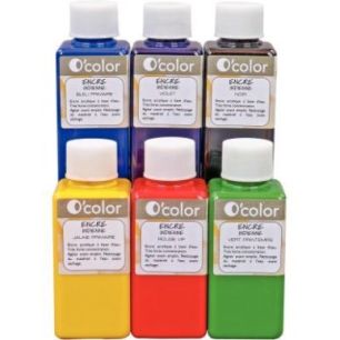 Achetez Lot de 6 flacons 100ml d'encres indiennes 1246 O'COLOR O'COLOR pas cher sur Ma Rentrée Scol..