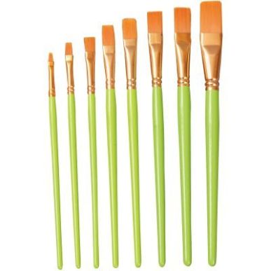 Achetez Sachet de 10 pinceaux synthétique plats n°6 2006 pas cher sur Ma Rentrée Scolaire