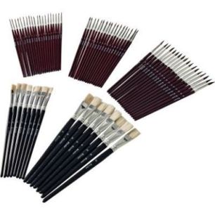 Achetez Kit de 60 pinceaux + 20 brosses, tailles assorties 30367 pas cher sur Ma Rentrée Scolaire