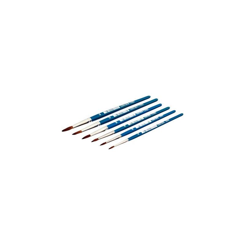 Achetez Pot de 144 pinceaux en poils de poney 24 pièces par 6 tailles assorties (n° 4, 6, 8, 10, 1..