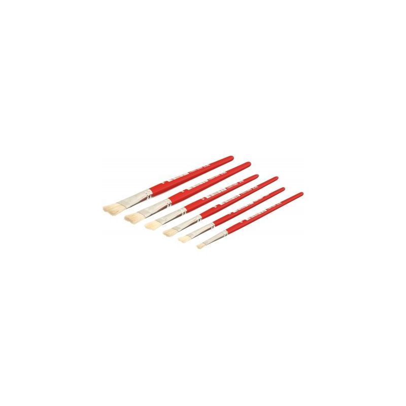 Achetez Pot de 144 brosses plates en soie de porc 24 piècesx6 tailles assorties (n° 6, 8, 10, 12, .. Achetez Pot de 144 brosses plates en soie de porc 24 piècesx6 tailles assorties (n° 6, 8, 10, 12, ..