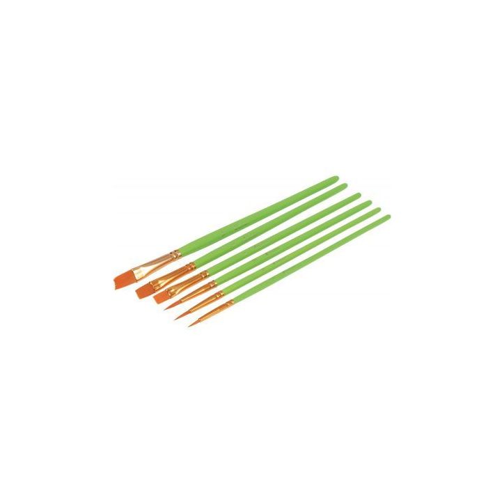 Pot de 144 pinceaux et brosses en poils synthétiques - 72 pinceaux ronds (24 n° 4 + 24 n° 8 + 24 n° 12) - (...)