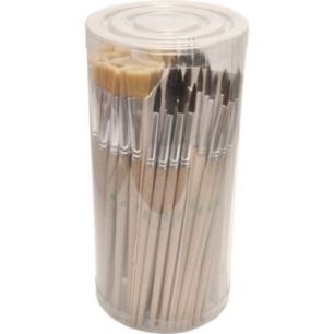 Achetez Pot de 72 pinceaux + brosses synthétique 3102013 pas cher sur Ma Rentrée Scolaire