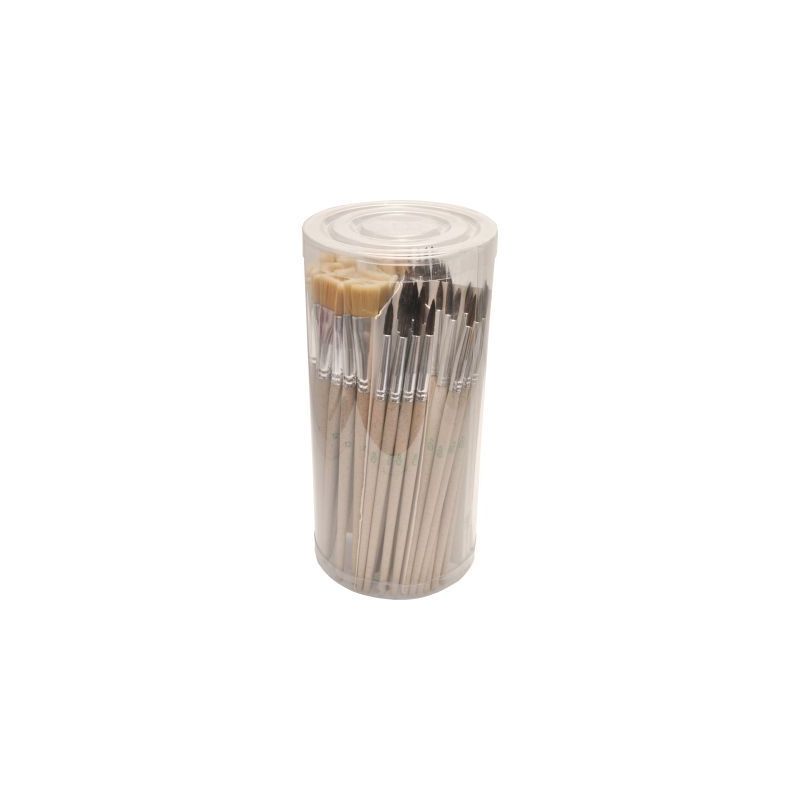 Achetez Pot de 72 pinceaux + brosses synthétique 3102013 pas cher sur Ma Rentrée Scolaire