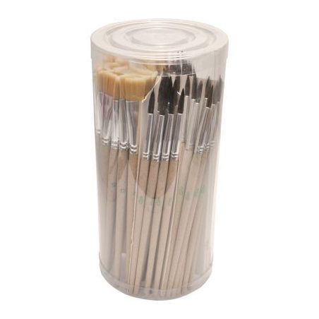 Achetez Pot de 72 pinceaux + brosses synthétique 3102013 pas cher sur Ma Rentrée Scolaire