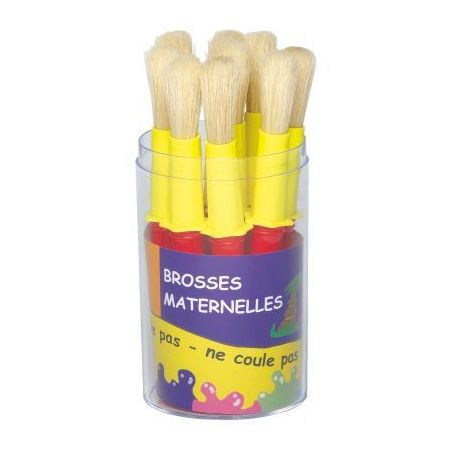 Achetez Pot de 9 brosses taille maxi, en soie de porc avec colerette anti salissure 3103087L-POT pas..