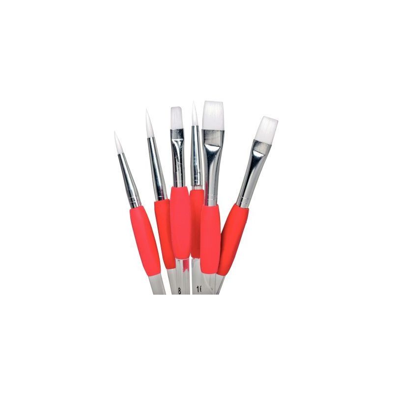 Achetez Pot de 72 pinceaux et brosses synthétiques avec grip caoutchouc ergonomique 2011/65376 pas ..