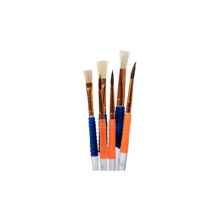 Pot de 72 pinceaux et brosses avec grip caoutchouc assortis 2003/65375