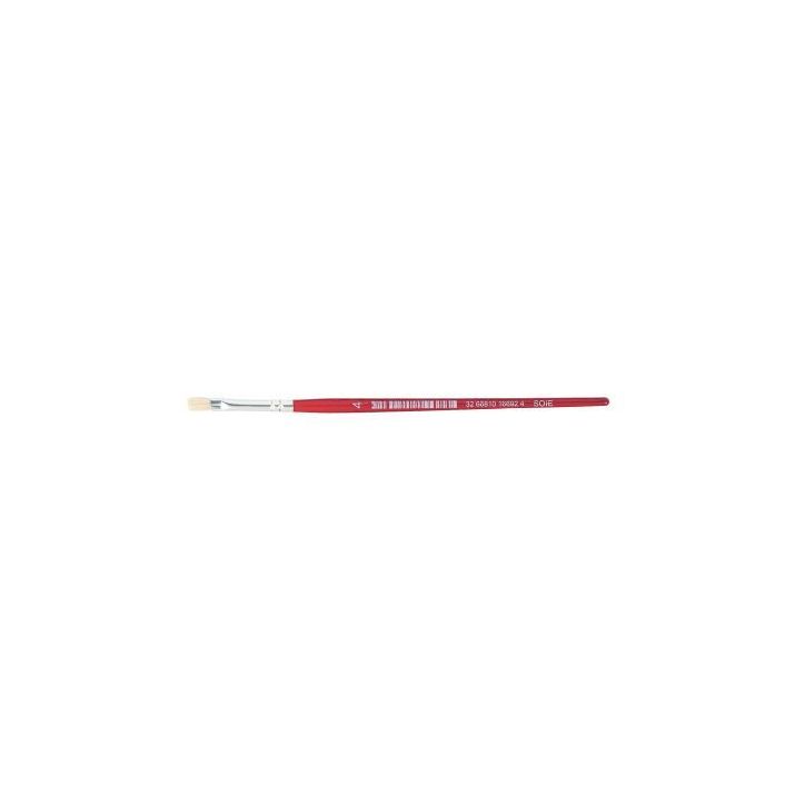 Sac de 10 brosses plates en soie N° 4 MA189/4