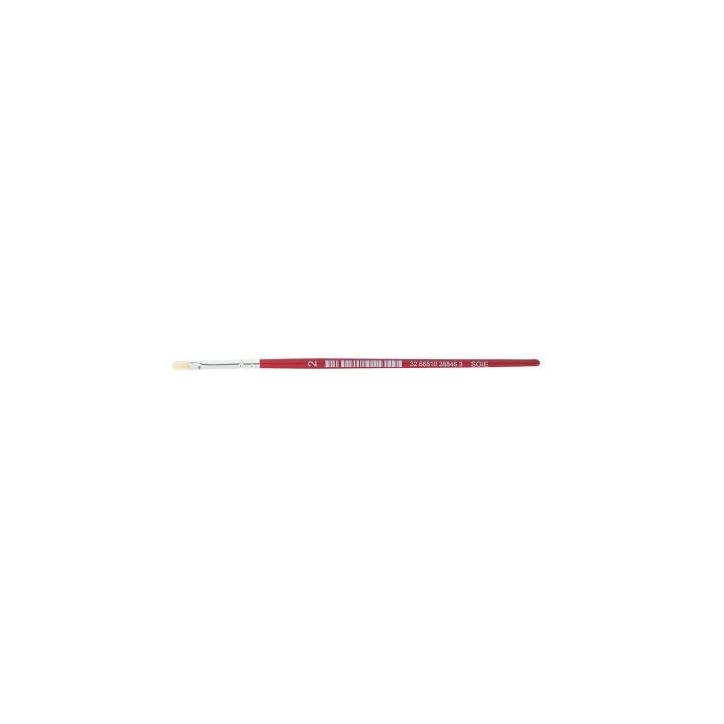 Sac de 10 brosses plates en soie N° 2 MA189/2