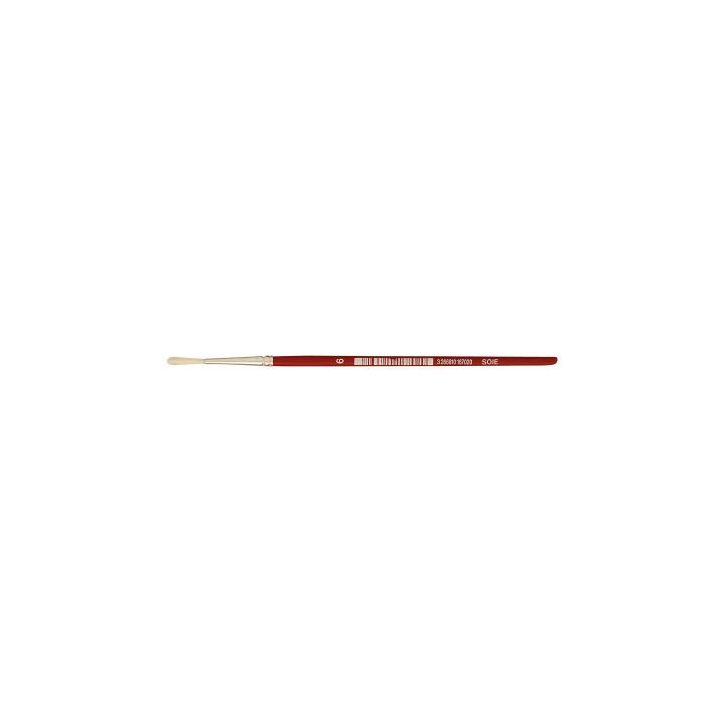 Sac de 10 brosses rondes en soie N°6 MA970/6