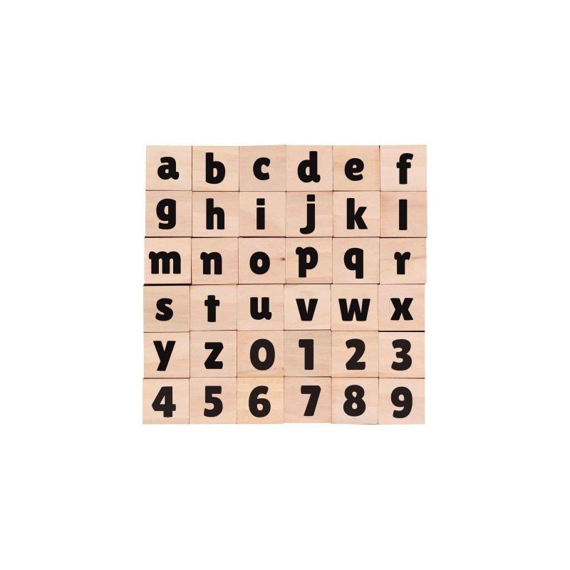 Achetez Set 36 tampons chiffres/lettres en minuscule L740203 pas cher sur Ma Rentrée Scolaire
