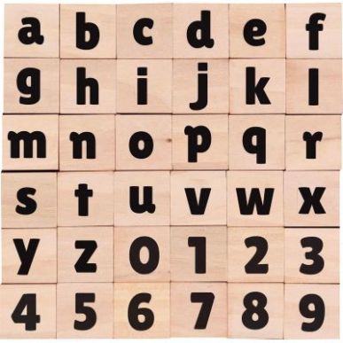 Achetez Set 36 tampons chiffres/lettres en minuscule L740203 pas cher sur Ma Rentrée Scolaire