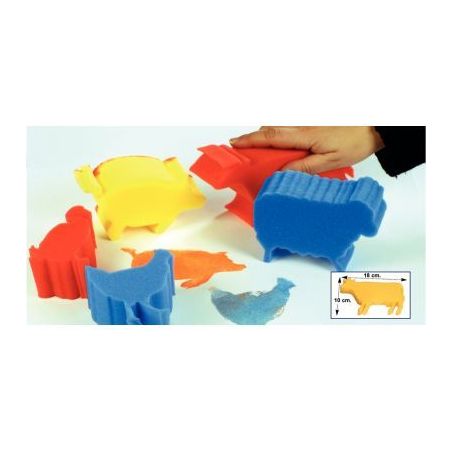 Achetez Lot de 5 éponges géantes animaux 800130 pas cher sur Ma Rentrée Scolaire