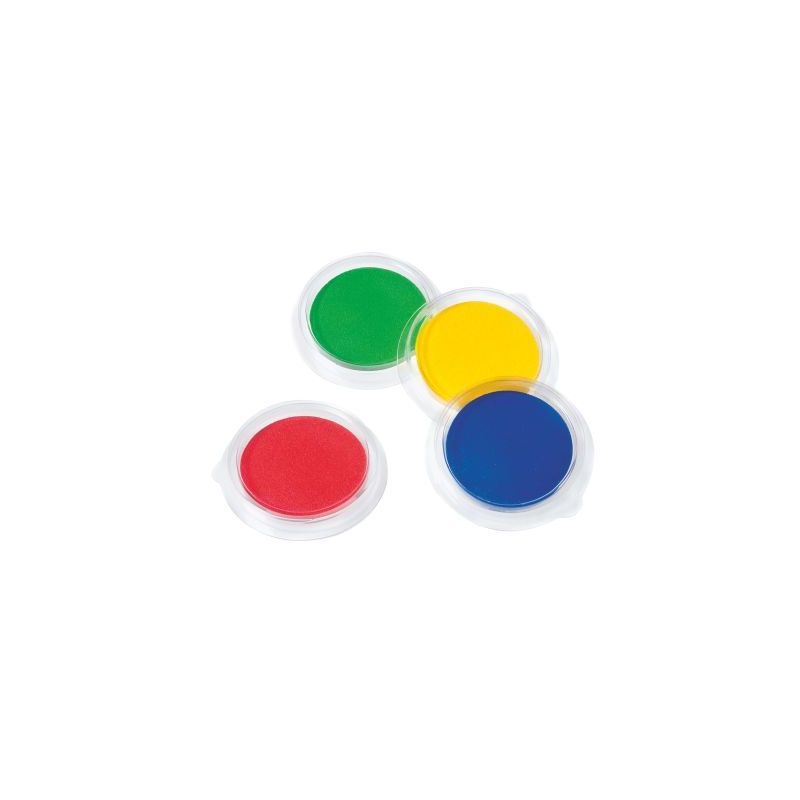 Achetez Lot de 12 encreurs, diamètre 9 cm. 4 couleurs assorties : bleu, vert, jaune et rouge ATP800.. Achetez Lot de 12 encreurs, diamètre 9 cm. 4 couleurs assorties : bleu, vert, jaune et rouge ATP800..