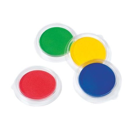 Achetez Lot de 12 encreurs, diamètre 9 cm. 4 couleurs assorties : bleu, vert, jaune et rouge ATP800..